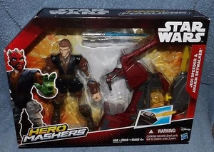 JUEGO STAR WARS HERO MASHERS JEDI SPEEDER Y ANAKIN SKYWAKER EDADES 4+ - Imagen 1 de 7