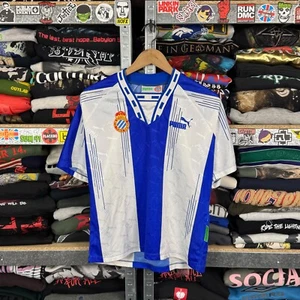 RCD ESPANYOL 1994 1995 HOME FOOTBALL SHIRT SOCCER JERSEY PUMA SIZE SMALL - Picture 1 of 12