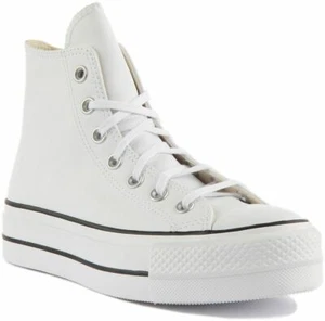 Converse Chuck Taylor All Star 561676 Lift-Turnschuhe weiß Damen UK Größe 3 - 8 - Bild 1 von 12