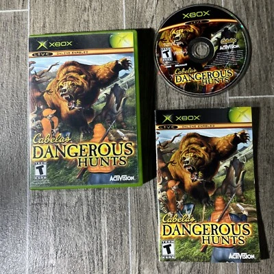 Cabela's Dangerous Hunts (Microsoft Xbox, 2003) Complete w/ Manual - Tested - Image 1 of 4