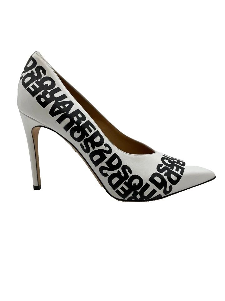 Dsquared2 Logo Heels    Size 37    UK 4 - Image 1 of 4
