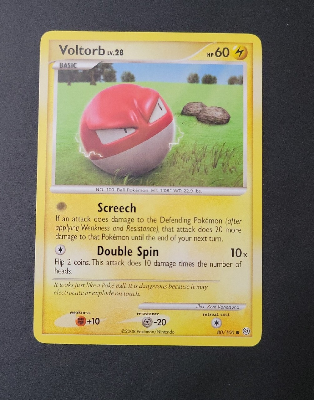 NM! - Voltorb - 80/100 - Common English Pokemon Stormfront
