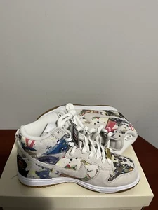 Nike SB Dunk High x Supreme Rammellzee (FD8779-100) Size 7.5 🔥 - Picture 1 of 4