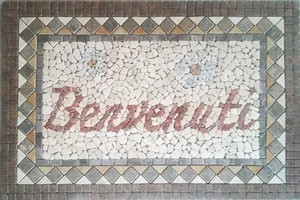 Rosoni rosone mosaico 120x80 incollata su rete Cod benvenuti - Foto 1 di 1