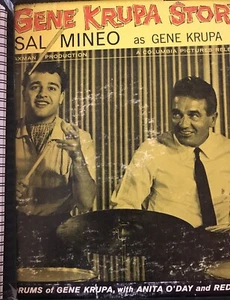 für den Gene Krupa Story Film Sal Mineo Anita O'Day Fan ALBUM COVER NOTIZBUCH wow - Bild 1 von 2