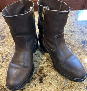 Botas de trabajo Double H para hombre 9 cremallera lateral 1/4 pantorrilla hechas en EE. UU. 🇺🇸 ¡Leer! - Imagen 1 de 15