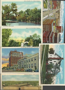 LOT OF 6 NEBRASKA Cards ~ Milford/Grand Island/Omaha/Norfolk - Bild 1 von 1