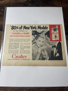 Vintage Print Ad 1951 Cavalier Cigarettes   - Picture 1 of 7