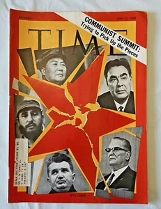 Time Magazine June 13 1969 Brezhnev, Castro, Ceaușescu, Tito, Zedong Communist - Picture 1 of 4