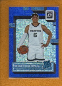 Kenneth Lofton Jr. 2022-23 Optic Rated Rookie Choice Blue Mojo Prizm RC #202 /24