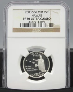 2008 S Hawaii Silver NGC PF 70 UCAM - Picture 1 of 2