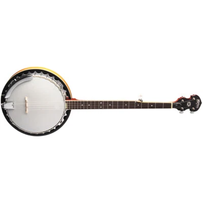 Washburn B9 Americana Series 5-String Resonator Banjo, Gloss Sunburst - Image 1 of 4
