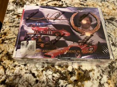 Mario Andretti 1993 Hi Tech Racing  50 Card Set Tin Box New-Sealed-Mint - Image 1 of 4