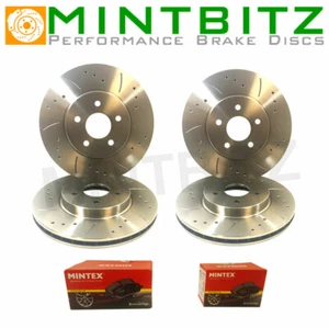 Front Rear Brake Discs & Pads for Toyota MR2 92-00 Drilled And Grooved - Picture 1 of 5