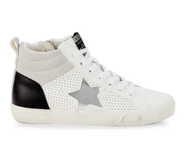 复古 HAVANA 高帮闪光皮革运动鞋 8.5 码 — 第 1/4 张图片