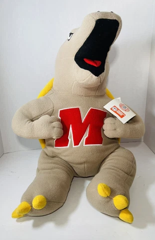 New Maryland Terrapins 24" Plush Turtle Mascot Stuffed Animal NCAA Terps NWT Cover