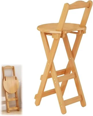 Barhocker Klappbar mit Lehne Barstühle Tresenhocker Küchenstühle Bistrohocker DE - Bild 1 von 4