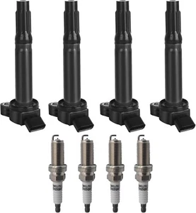 Set of 4 Ignition Coil Pack and Iridium Spark Plugs Compatible with Toyota Camry - Picture 1 of 1