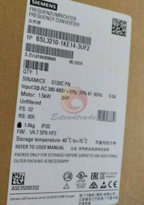 1piece Neu Siemens Inverter 6SL3210-1KE14-3UF2 6SL3 210-1KE14-3UF2 - Afbeelding 1 van 3