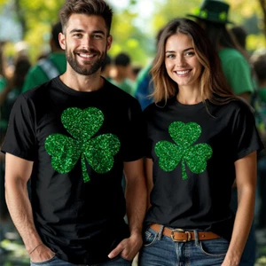 Trébol Brillo Para Hombres y Mujeres Divertido Día de San Patricio Camisetas Camiseta Irlandesa #STPD - Imagen 1 de 31