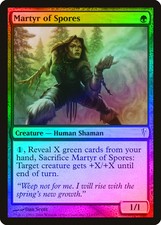Martyr of Spores FOIL Coldsnap NM Green Common MAGIC GATHERING CARD ABUGames