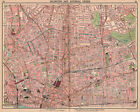 LONDON. Islington Bethnal Green Hoxton City Stepney. Bus & tram routes 1913 map