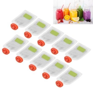 Food Fruit Puree Squeeze Pouches Kitchen Dispenser Pouch Bag Food Storage Bag - Bild 1 von 10