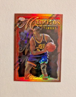 1996-97 Topps Finest BRYON RUSSELL #86 Bronze Refractor - Jazz - Image 1 of 3