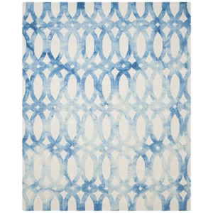 SAFAVIEH Dip Dye DDY675A Handmade Ivory / Blue Rug - Picture 1 of 26