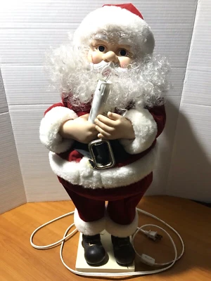 Exhibición animada de Papá Noel de aproximadamente 24" de colección Telco Motinettes de Navidad Foto 1 de 4