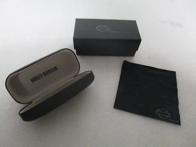 Estuche rígido genuino Harley Davidson etiqueta negra para gafas de sol con tela (solo estuche) Foto 1 de 4