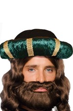 Cappello turbante da re magi, arabo, califfo Verde