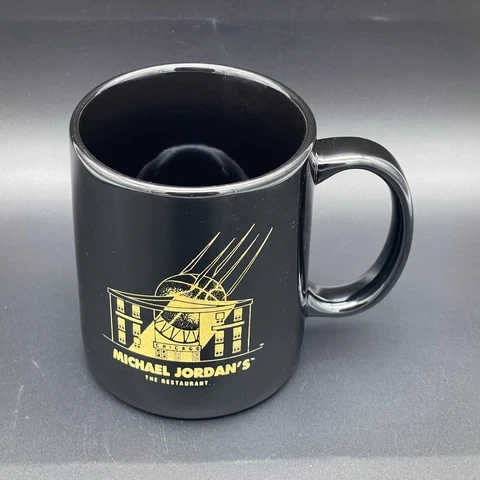 Michael Jordan's The Restaurant Chicago Coffee Mug Cup Black NBA Cover