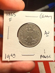 1965 F Germany 1 Mark - Picture 1 of 2