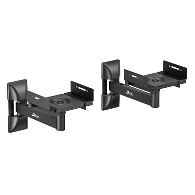 2x Wandhalter für Boxen Lautsprecher Universal Wandhalterung Wand Halter schwarz - Bild 1 von 4