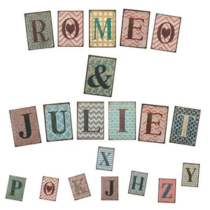 Imanes Frigorífico Metálicos Alfabeto Amor Letras A-Z Personalizable Vintage - Bild 1 von 7
