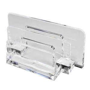 New Acrylic Letter Sorter - Clear for Paper Mail Envelope Organizer | Office ... - Picture 1 of 7