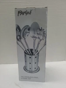 Parini 7 Piece Stainless Steel Utensil Set Durable and Easy to Clean NEW IN BOX - Picture 1 of 6