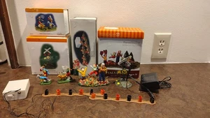 SET OF 4 DEPARTMENT 56 HALLOWEEN/FALL FIGURES & ACCESSORIES W/ BOXES-WORKS GREAT - Picture 1 of 17
