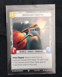 Inspector's Shuttle 260/264 Star Wars Unlimited TCG Karte SEC SECRET OF POWER NM - Bild 1 von 2