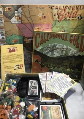 CALIFORNIA GOLD Orange Ranching Second Gold Rush Board Game Patrick Steven’s VGC - Image 1 of 4