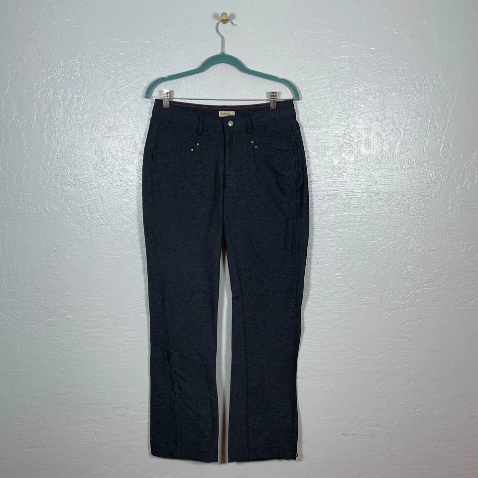 Royal Robbins Mujer 6 Gris Pantalones Bolsillos Elastizados Puño Ajustable Senderismo Granola Foto 1 de 4