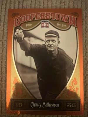 Lote de 3 tarjetas de béisbol Christy Mathewson Panini inserción paralela New York Giants MLB Foto 1 de 4