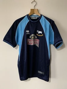 Vintage Derby County 2001/2 Auswärtstrikot Größe M 21" Pit Errea Pedigree Rams DCFC - Bild 1 von 6