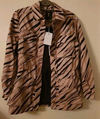 Ted Baker Jacket Size 10 2 Womens Coat Utility Denim Eu 38 New Bnwt Ladies Cargo - Image 1 of 4