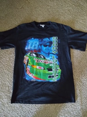 Camiseta vintage 2000 Bobby Labonte Chase Authentics para hombre talla mediana negra Foto 1 de 4