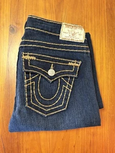 TRUE RELIGION Billy Super T Gold Stitch Gold Tag Rare Womens Jeans Size 28 - Picture 1 of 15