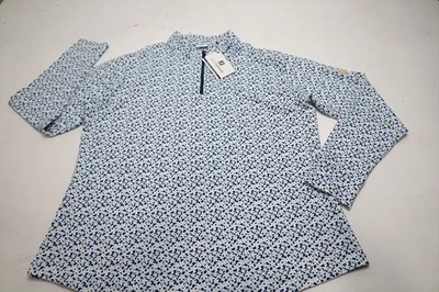 Pullover Footjoy 1/4 Cremallera FLR Medio Mujer Talla XL Azul Marino/Blanco/SNST 980E 01312722 Foto 1 de 4