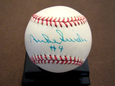 DUKE SNIDER # 4 1955 BROOKLYN DODGERS HOF SIGNED AUTO VINTAGE ONL BASEBALL NSAN - Image 1 of 4