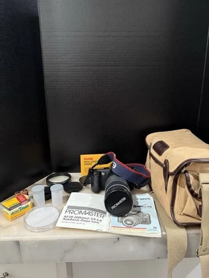 Пленочный фотоаппарат Cannon EOS Rebel G 35 мм зум-объектив Canon, пленка, чехол - Изображение 1 из 4